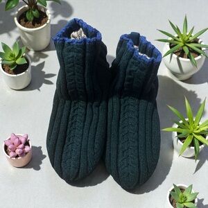 Bombas Pink Cable Knit Gripper Slippers